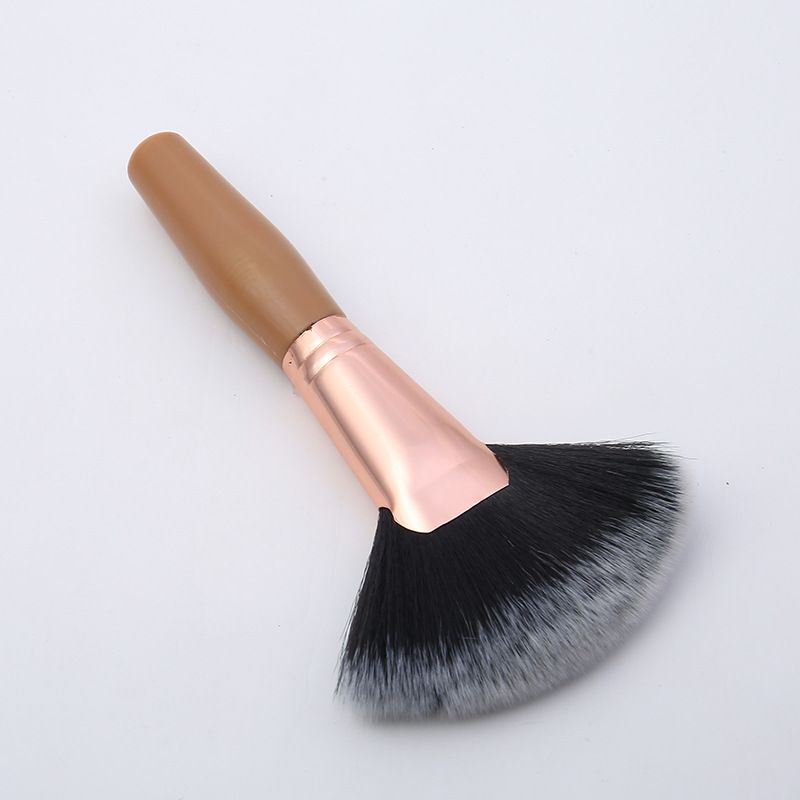 Factory direct sales of beauty tools: makeup brushes, setting makeup, contouring powder brushes, blush brushes, artificial fiber soft bristle brushes Item Picture