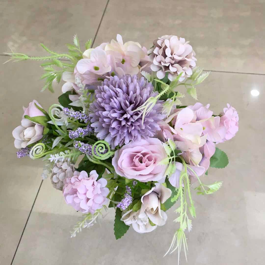 Wholesale of 7-pronged new and beautiful roses for living room artificial flower and artificial flower decoration pic 2