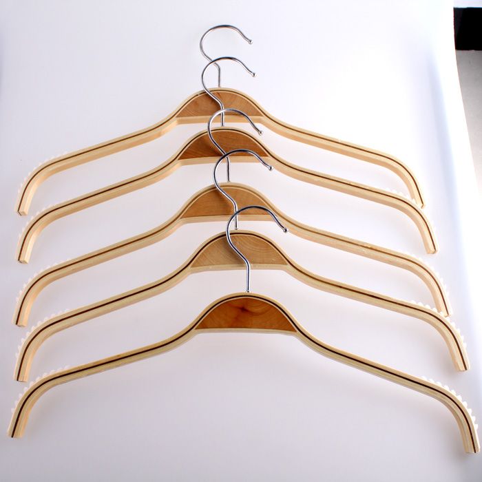 High-grade natural bamboo and wood seamless Hangers thumbnail