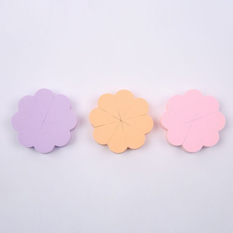 New flower-shaped single-piece powder puff, dry BB cream powder puff, not easy to absorb powder, personalized powder puff factory direct sales details Picture