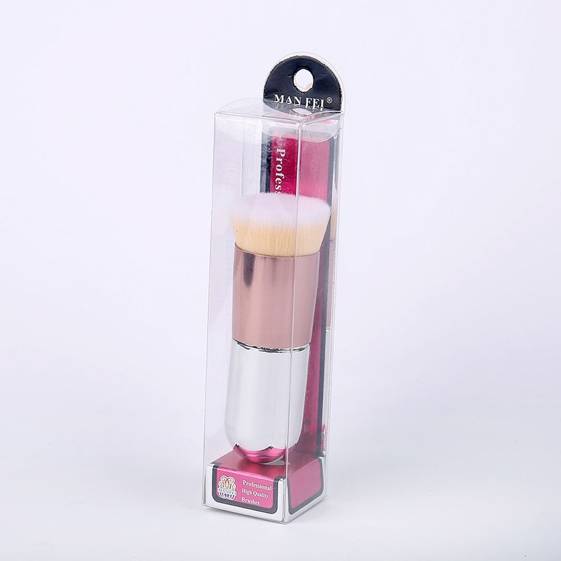 Factory direct sales of beauty tools: mini portable chubby makeup brush, comfortable soft-bristled foundation brush, setting powder brush