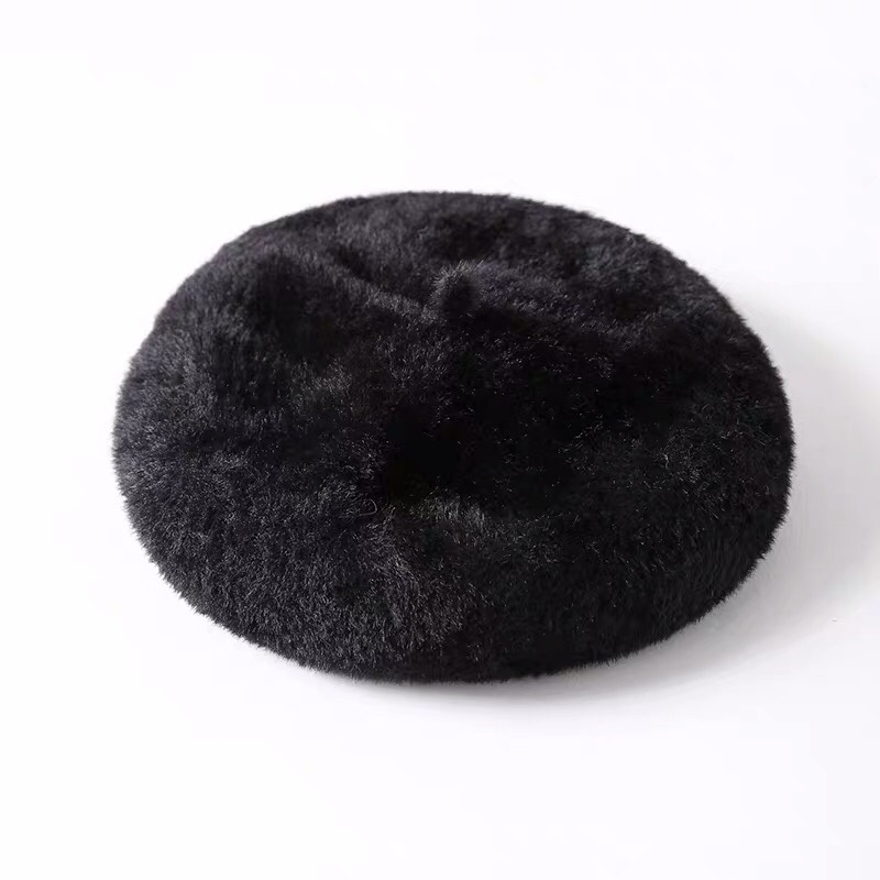 Beret woman autumn and winter Korean net red woollen cloth painter hat Japanese matching beret retro British hat 1 Item Picture