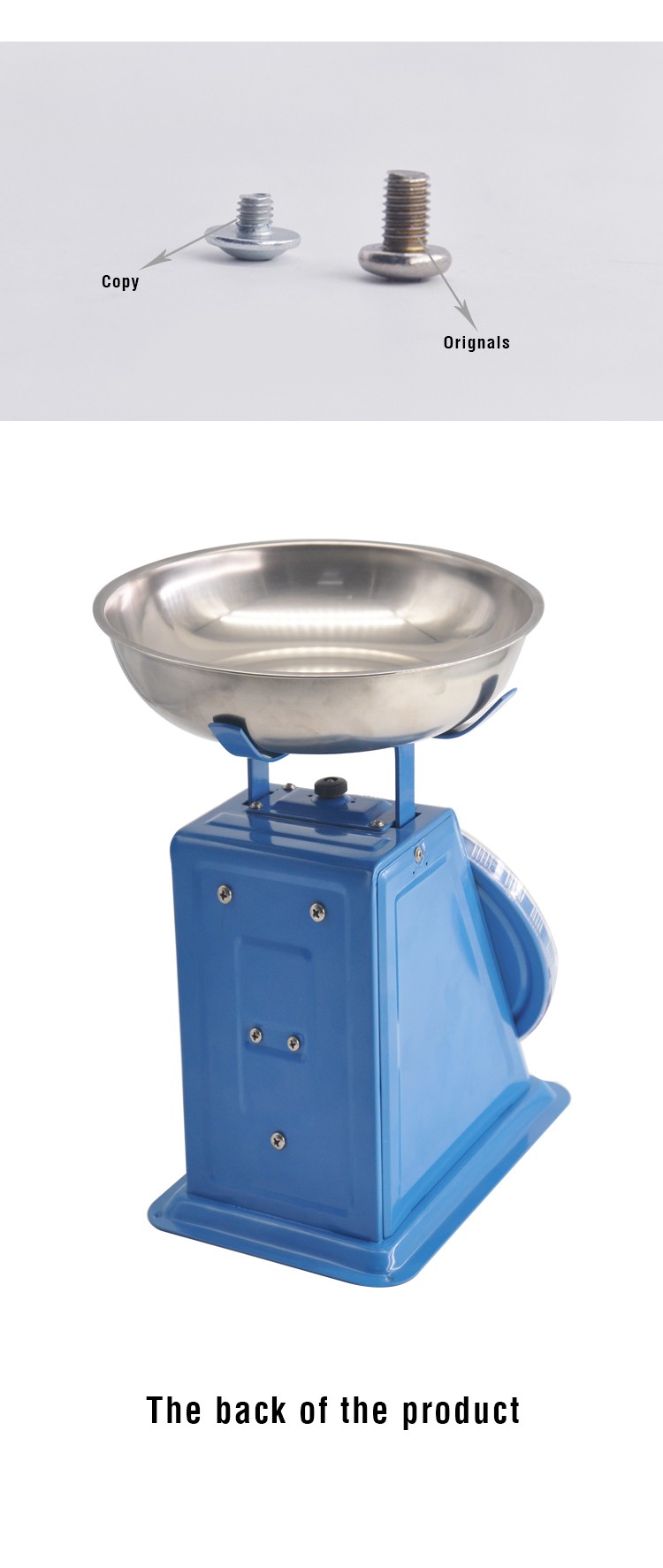 CAMRY Xiangshan SP-20 degree platform scale with stainless steel tray, mechanical spring scale, single and double scale, 20KG/LBS detail image 3