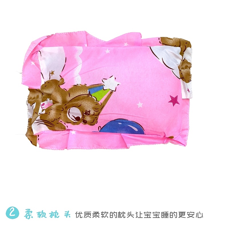 夏季棉垫枕头三件套可折叠婴儿宝宝蚊帐免安装有底蚊帐罩婴儿床详情图10