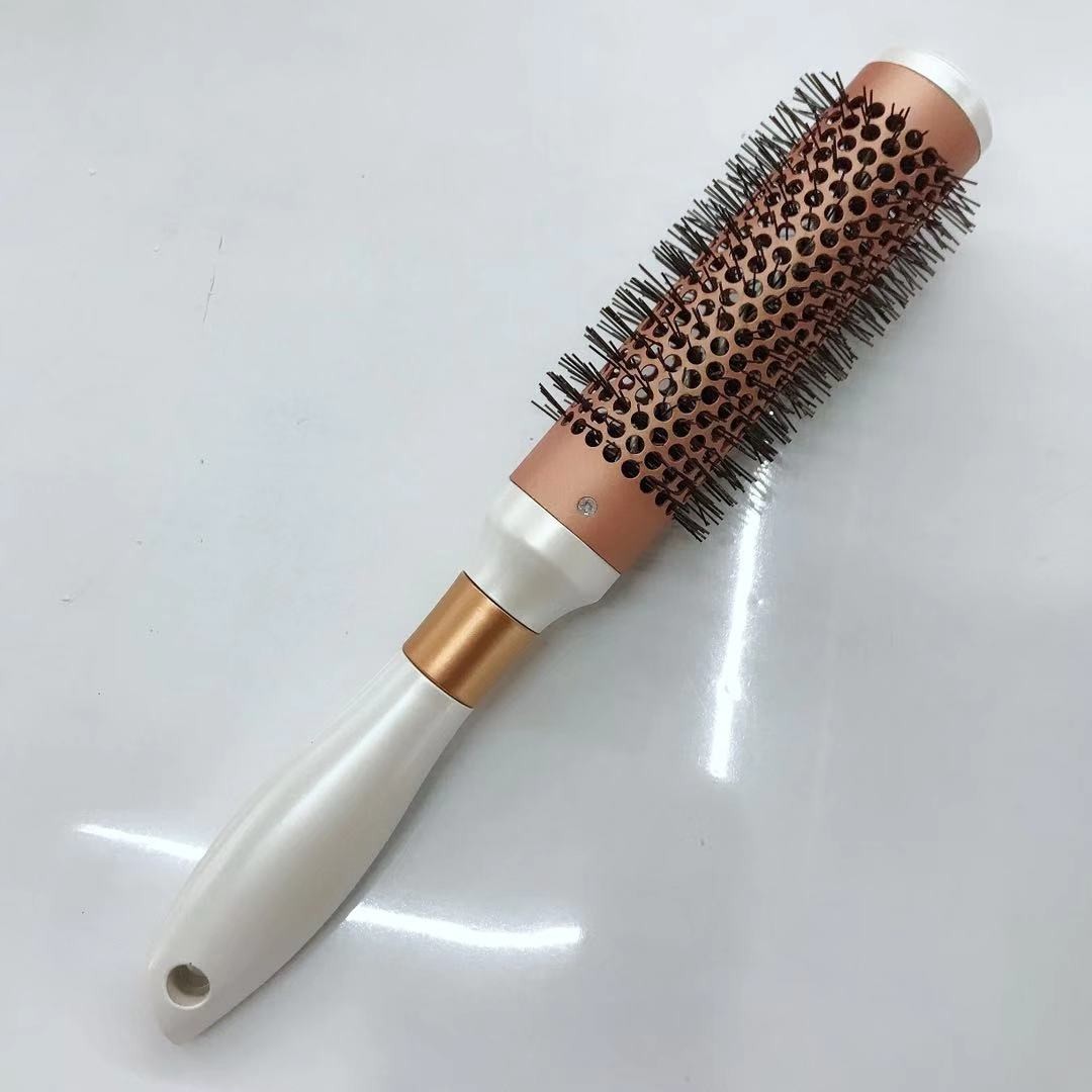 LONGFA mirror comb, aluminum-copper comb, styling comb, curly hair comb detail image 2
