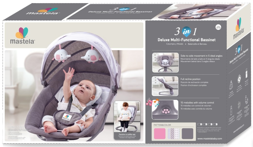 婴儿电动摇椅摇床宝宝哄娃睡觉神器 新生儿摇篮床儿童安抚椅躺椅详情图11