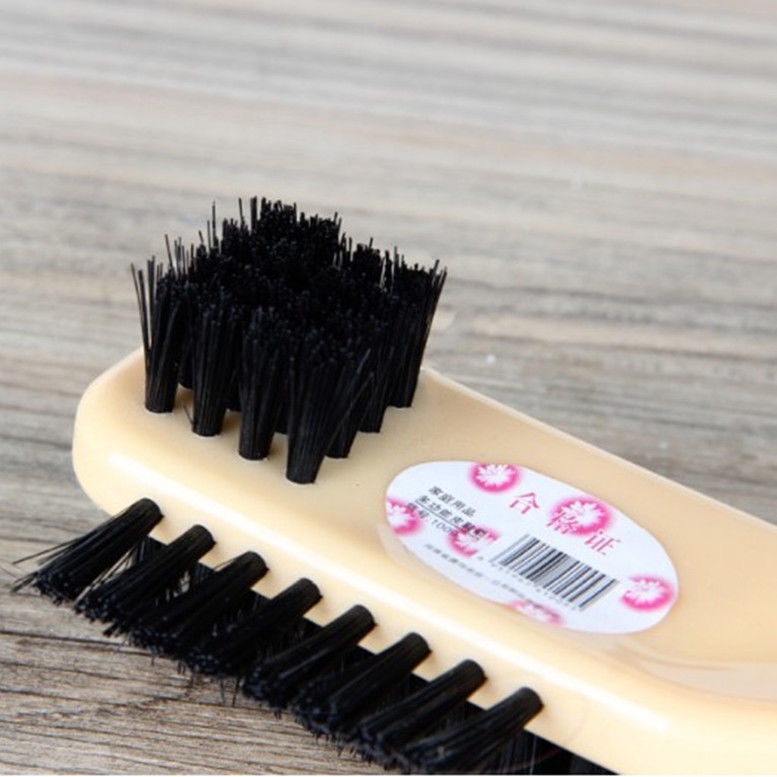 Jia Yi imitation wood shoe brush, soft bristle shoe polish, leather shoe oiling, dust removal, waxing, polishing, plastic handle 1009 detail image 1