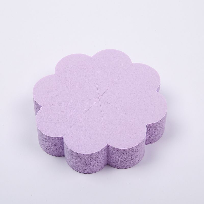 New flower-shaped single-piece powder puff, dry BB cream powder puff, not easy to absorb powder, personalized powder puff factory direct sales Specification image