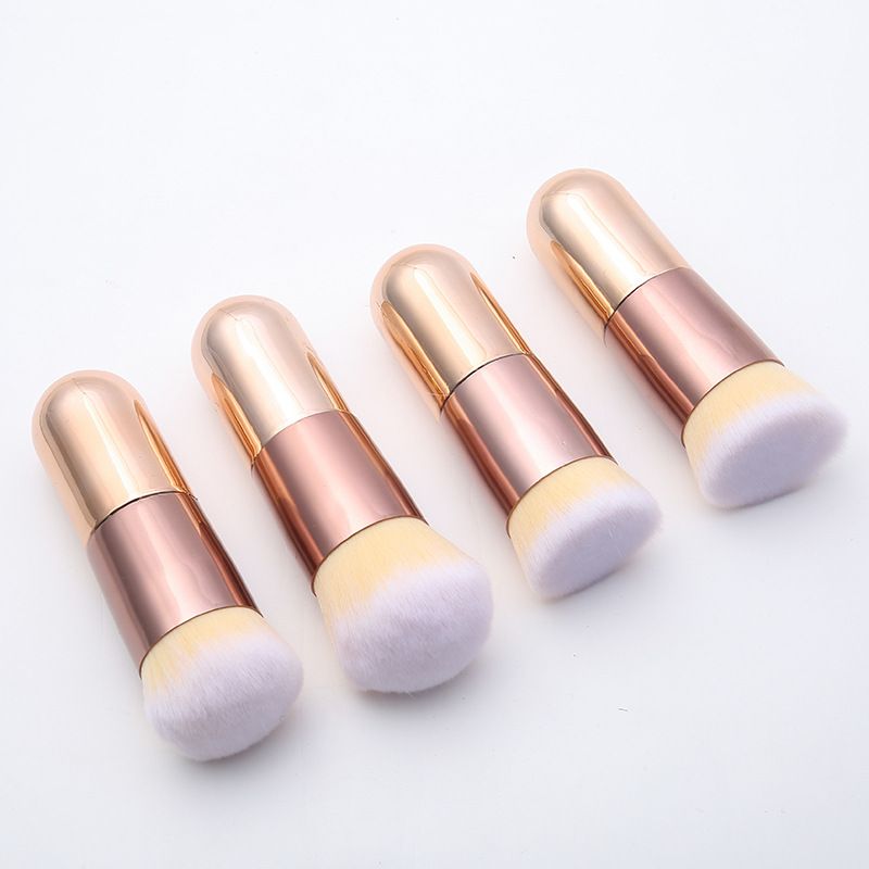 Factory direct sales of beauty tools: mini portable chubby makeup brush, comfortable soft-bristled foundation brush, setting powder brush Specification image