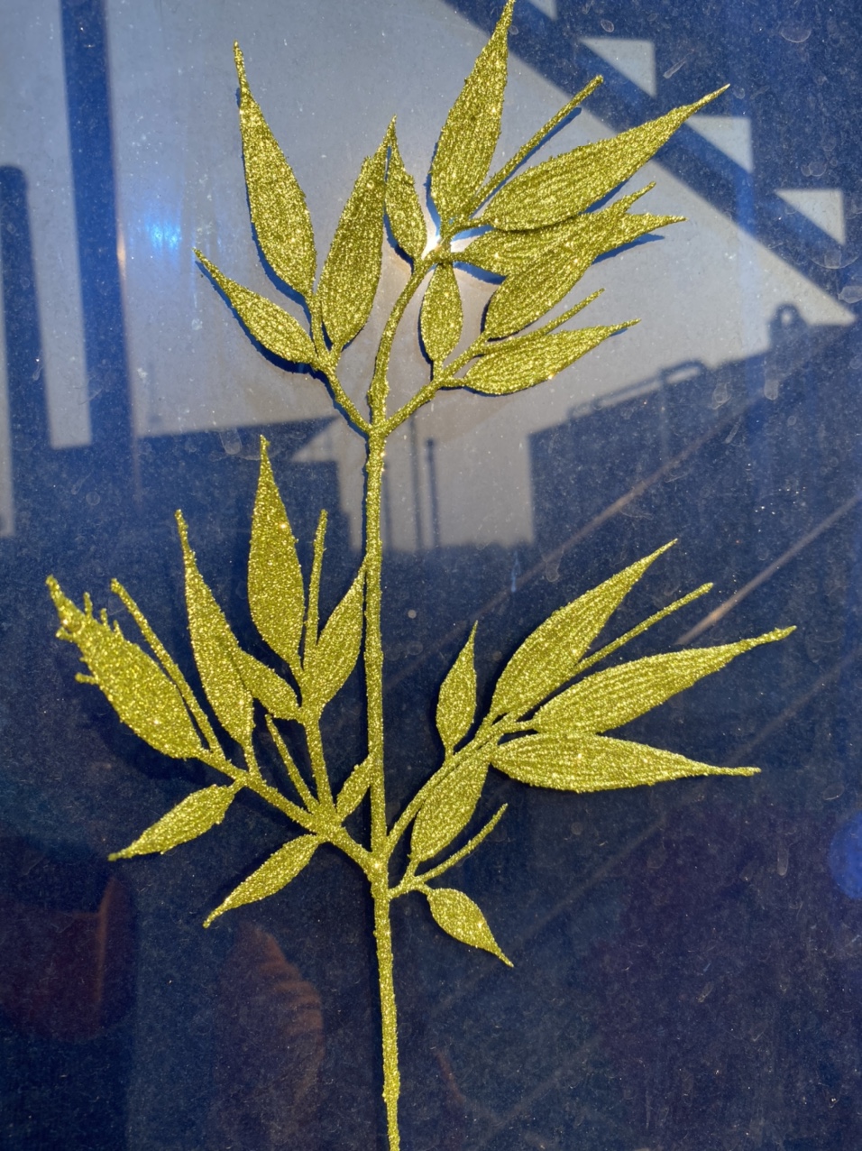 Single bamboo leaf