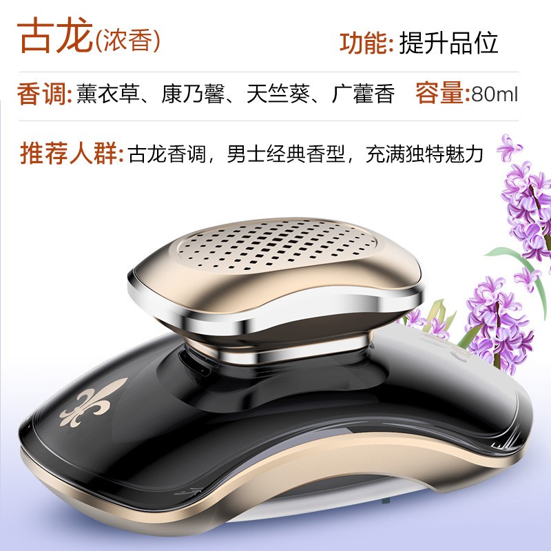 汽车香水车内香水瓶车载香薰摆件除异味车用高档创意香水座玻璃瓶详情4