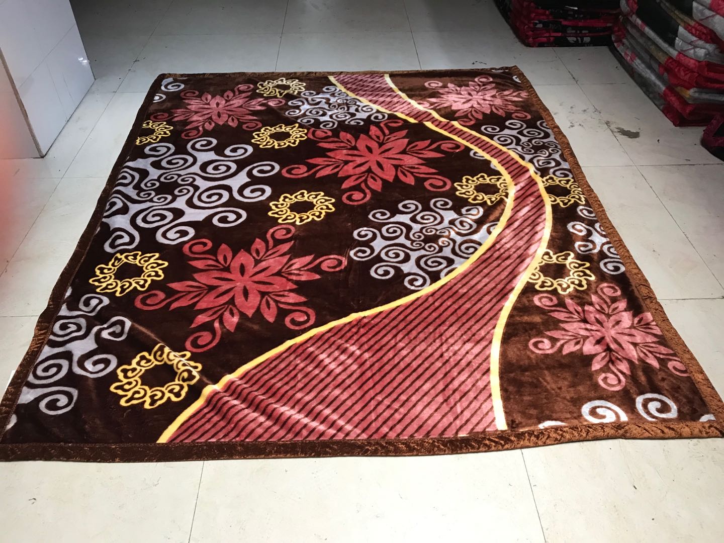 厂家批发外贸毛毯绒毯法兰绒珊瑚绒拉舍尔毛毯尺寸可定制花色74
