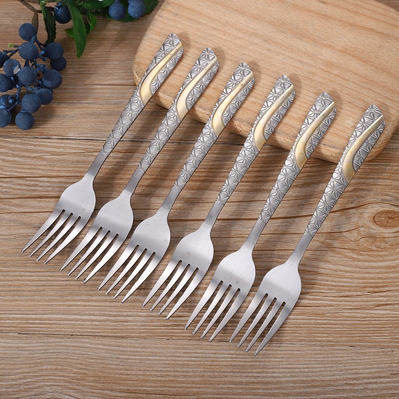 不锈钢刀叉勺 西餐餐具 不锈钢勺子 厂家直销时尚简约图案详情图2