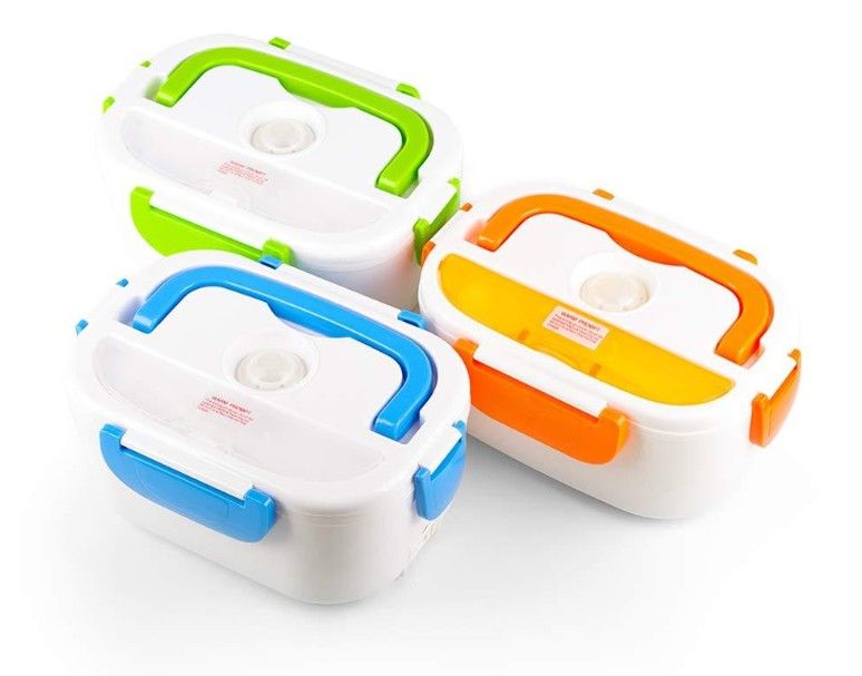 304 stainless steel electric heated lunch box with electric rice machine multi-functional portable heated lunch box for foreign trade sales only