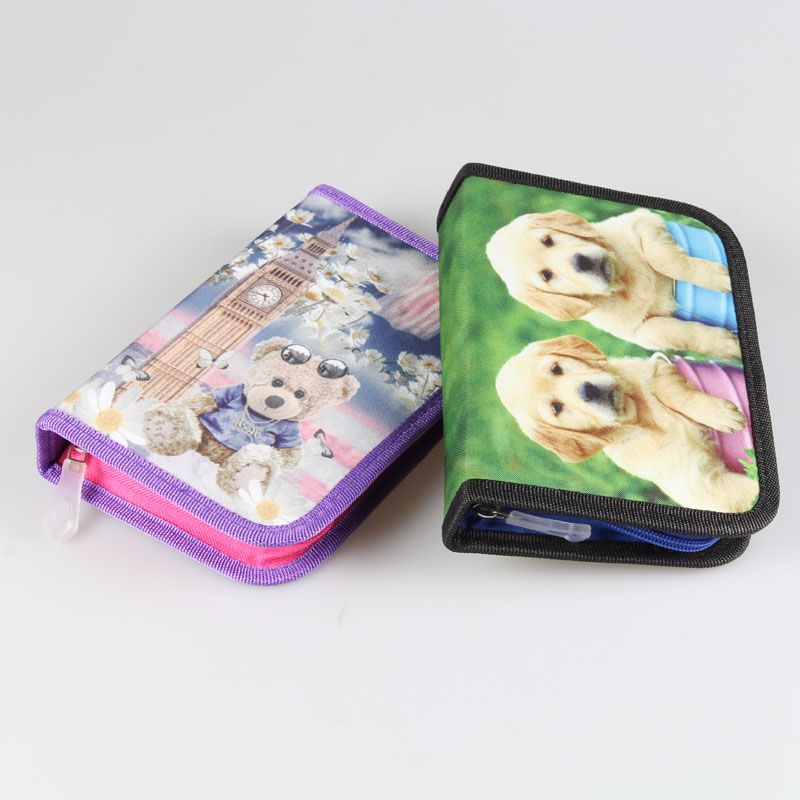 Hot sale 1 zipper pencil case large capacity full figure