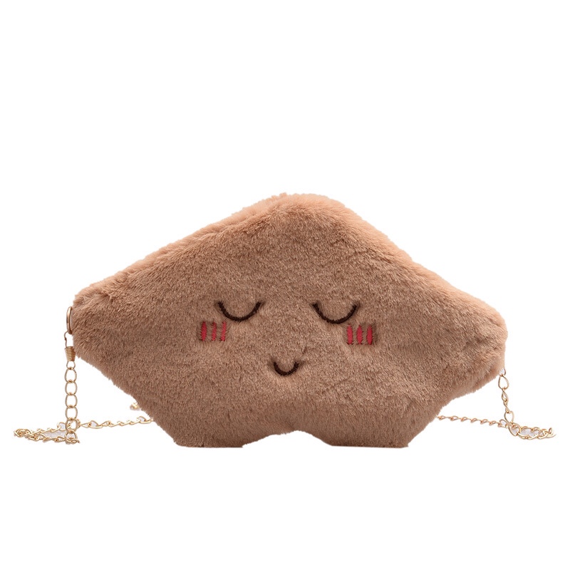 Kawaii sweet furry bag, women's single-shoulder bag 2020, cute bag, crossbody bag, student Korean version soft girl bag undefined