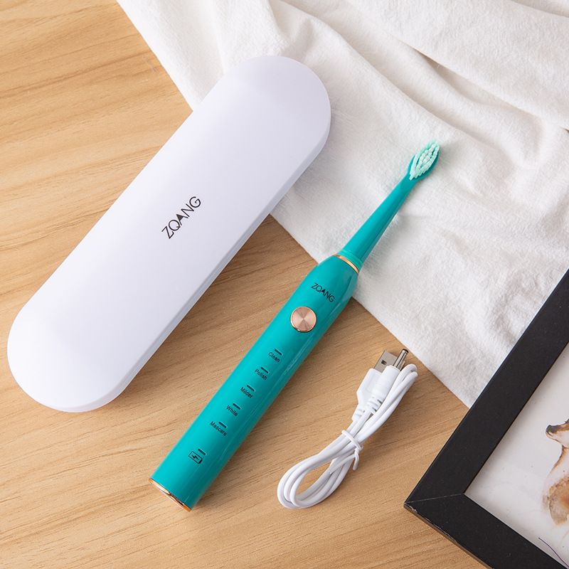 The second-generation ZQANG adult electric toothbrush for both men and women from Amazon in the United States features sonic vibration, soft bristles, water resistance and charging for couples Item Picture