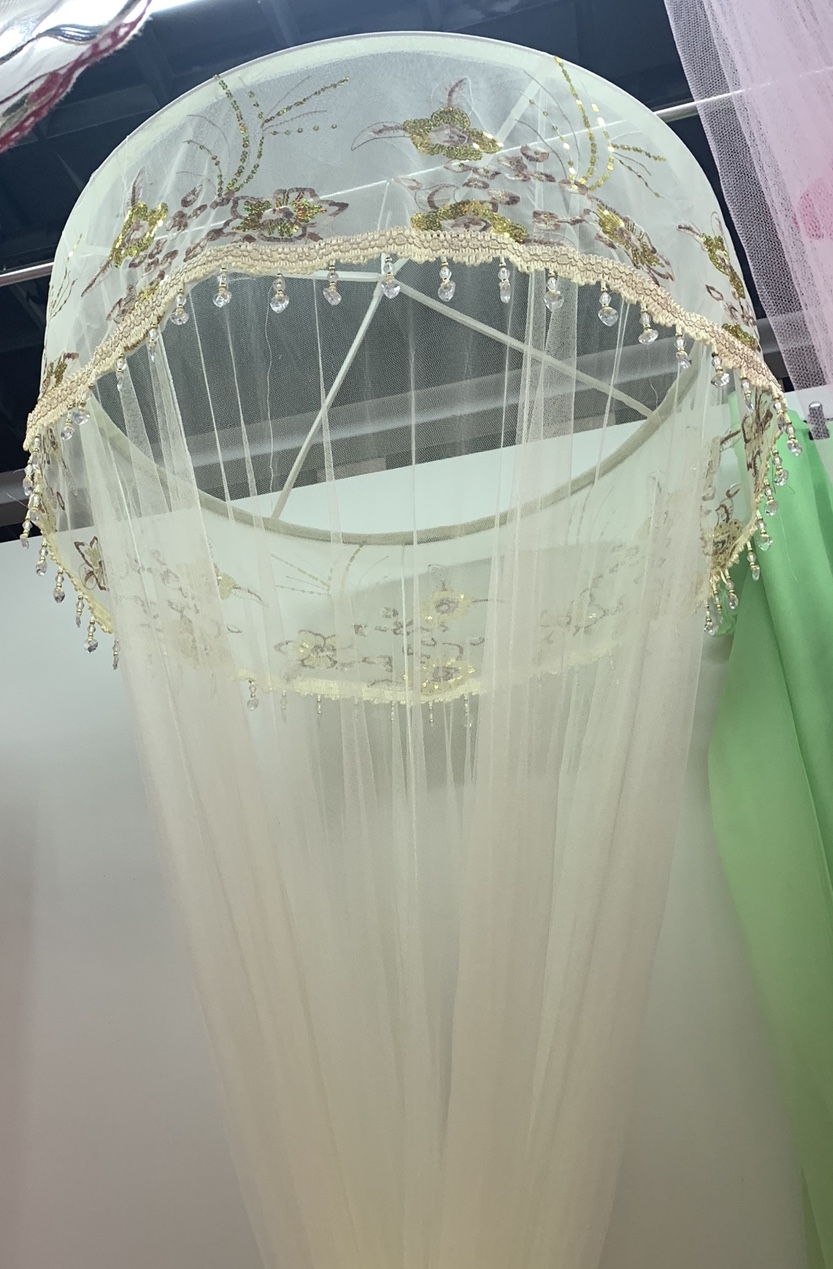 2.5圆顶落地床幔吊挂式卧室公主风1.8/2m2.2米床家用吊顶蚊帐加厚图