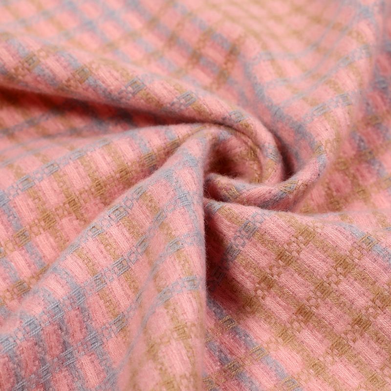 冬季保暖格子围巾日韩甜美仿羊绒流苏围脖披肩两用女士围巾批发细节图