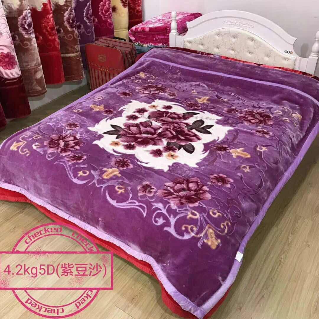 厂家批发外贸毛毯绒毯法兰绒珊瑚绒拉舍尔毛毯尺寸可定制花色49