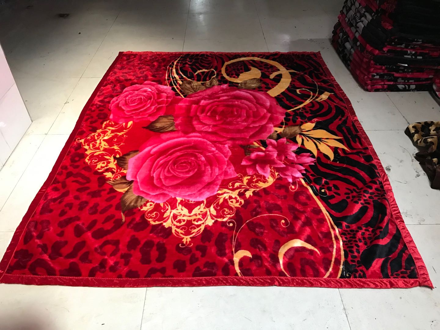 Wholesale Foreign Trade Blanket Flannel Coral Velvet Raschel Blanket Size Can Be Customized Color 75 Item Picture