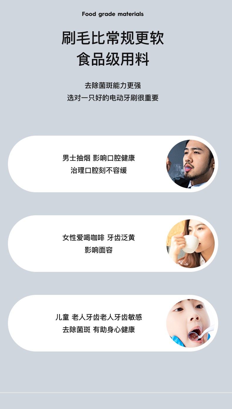 电动牙刷成人全自动声波充电式超细软毛情侣款套装学生党男女礼品款详情图13