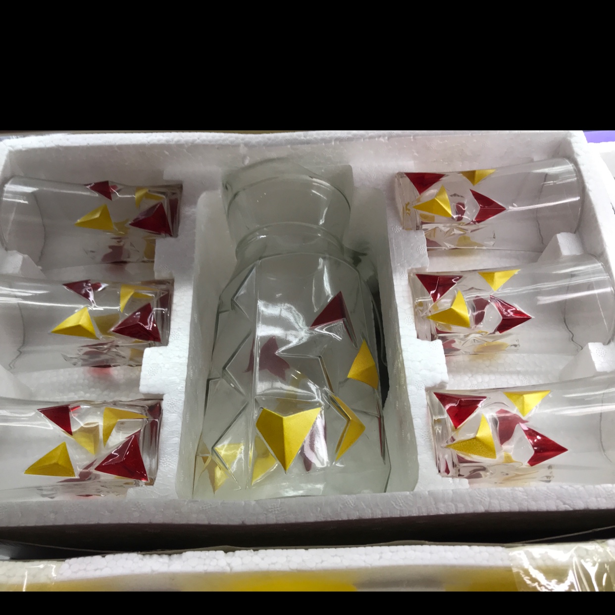 HXJJ-J011，glassware set，glass water set，玻璃杯套装，玻璃水具细节图