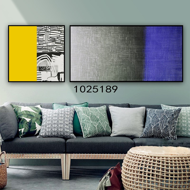 Light Luxury Living Room Decoration Painting Black And White Abstract Nordic Sofa Background Wall Hanging Painting Chinese Landscape Bedroom Headboard Mural Item Picture
