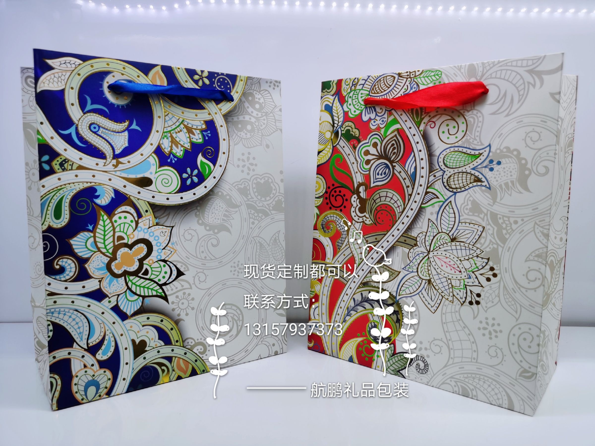 Rose tea hand-held bags, universal herbal tea hand-held bags, tin cans, gift bags, flower tea packaging paper bags details Picture