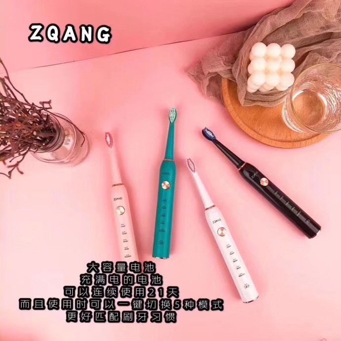 The second-generation ZQANG adult electric toothbrush for both men and women from Amazon in the United States features sonic vibration, soft bristles, water resistance and charging for couples detail image 4