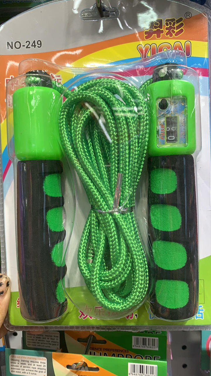 指纹海绵套计数跳绳