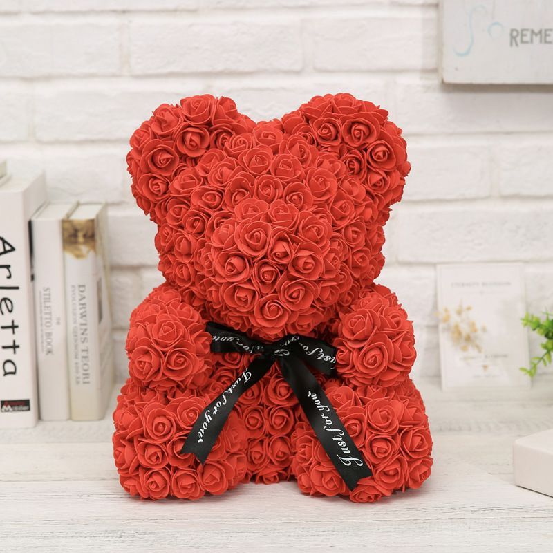 Birthday gift Bubble Rose Bear Valentine's Day Eternal Rose Bear gift Box 25cm bubble Bear creative gift Lotso thumbnail