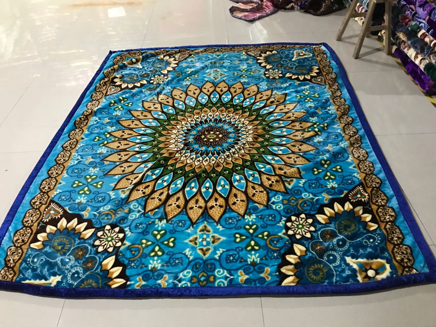 厂家批发外贸毛毯绒毯法兰绒珊瑚绒拉舍尔毛毯尺寸可定制花色60详情图6