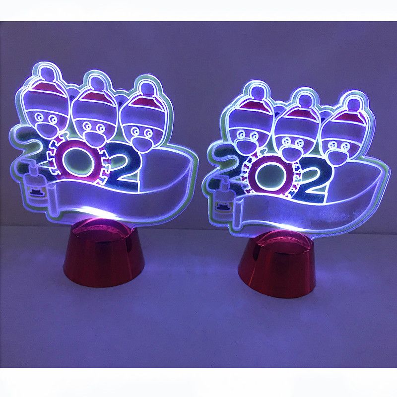 厂家直销亚克力卡通LED创意发光摆饰吊饰3D小夜灯