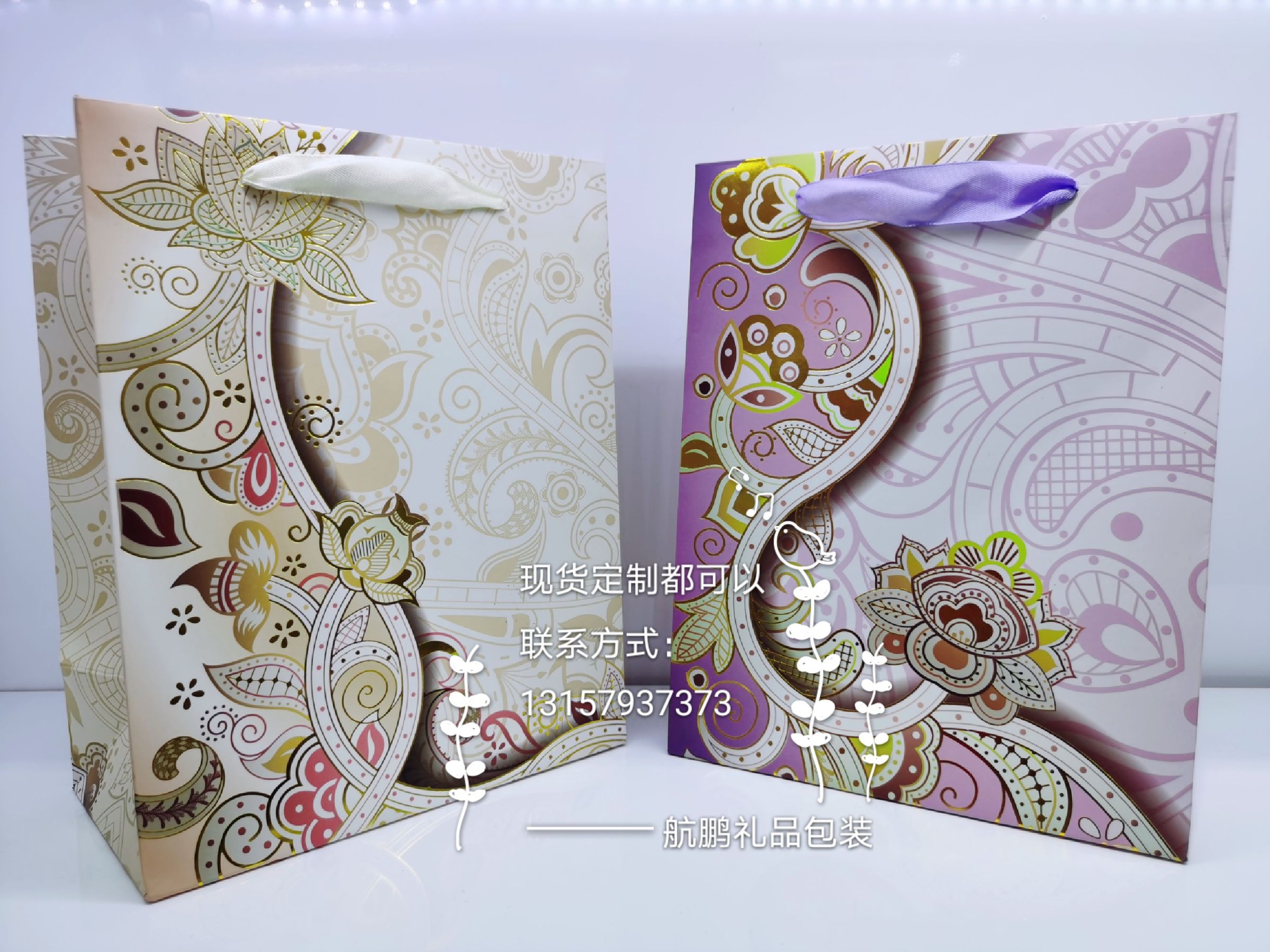 Rose tea hand-held bags, universal herbal tea hand-held bags, tin cans, gift bags, flower tea packaging paper bags full figure