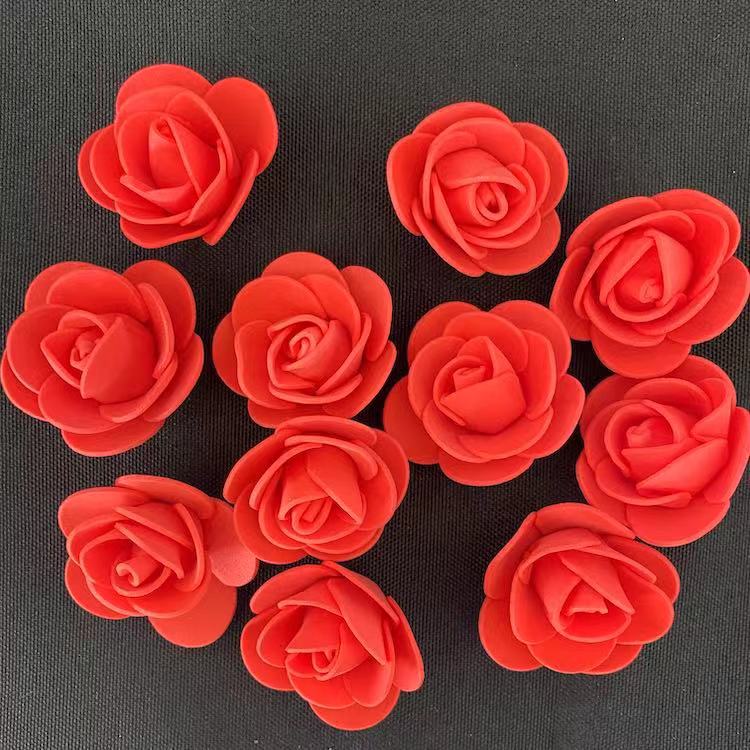 Imitation flower PE Rose Foam head flower 3.5cm cuddle bear thumbnail