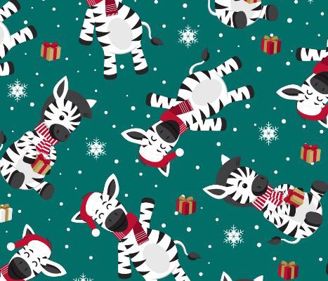Fresh and easy retro cartoon Birthday Christmas gifts gift paper DIY paper thumbnail