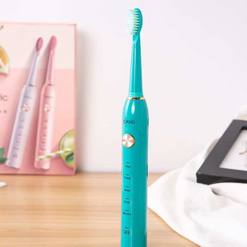 The second-generation ZQANG adult electric toothbrush for both men and women from Amazon in the United States features sonic vibration, soft bristles, water resistance and charging for couples Specification image