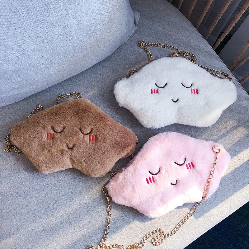 Kawaii Sweet Furry bag Women's shoulder Bag 2020 Cute bag Crossbody bag Student Korean soft girl girl bag