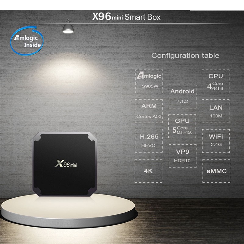 X96mini安卓7.1迷你S905W网络电视盒机顶盒4K播放器TV BOX 2+16GB详情图9
