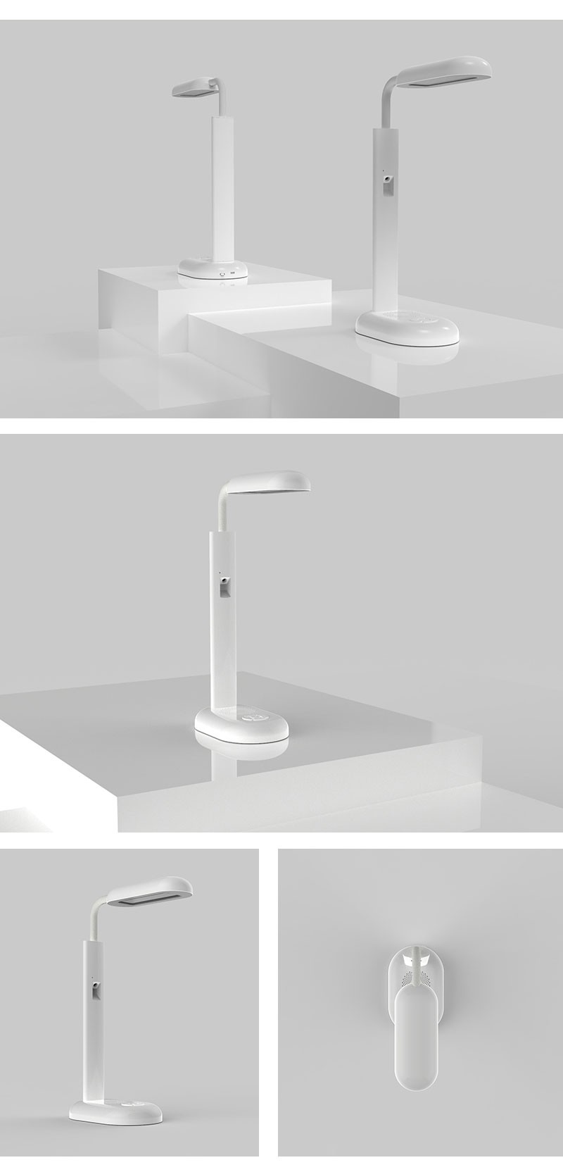 The Coollemeng h7 desk lamp features intelligent point-reading, online point-reading, LED eye protection, and is adjustable detail image 11