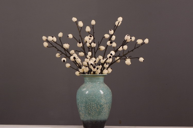 Lanjin Factory wholesales artificial eucalyptus fruit, artificial zombie fruit, artificial pipe fruit, artificial berry plants, creative artificial flowers for living room and dining table arrangements, and floral art ornaments pic 16