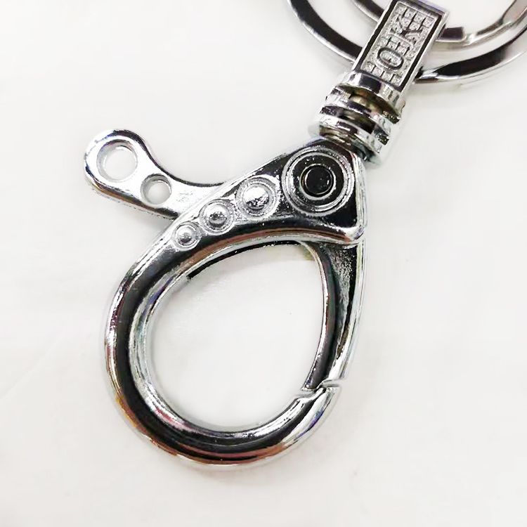 MQ metal alloy double-ring keychain key pendant premium 823B 2-yuan store supply Specification image