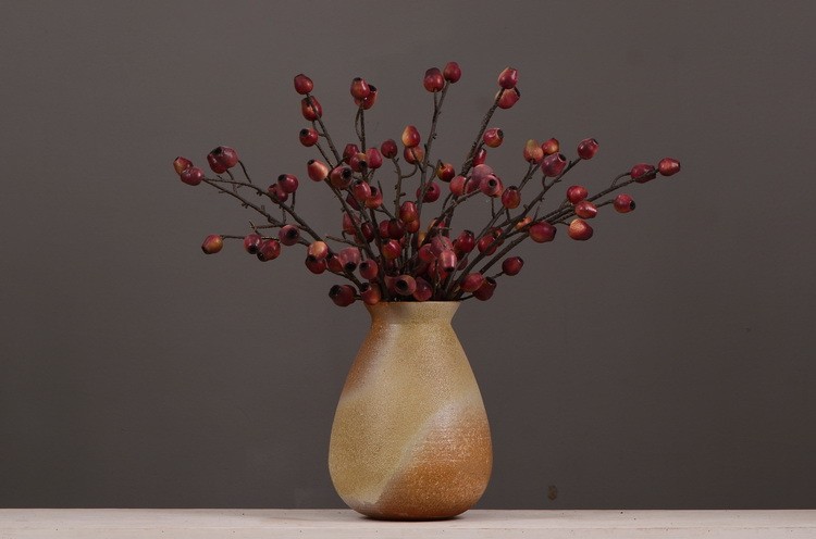 Lanjin Factory wholesales artificial eucalyptus fruit, artificial zombie fruit, artificial pipe fruit, artificial berry plants, creative artificial flowers for living room and dining table arrangements, and floral art ornaments pic 3