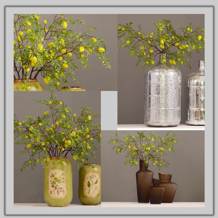 Lanjin Wholesale Artificial fruit Factory direct sales Home decoration artificial flowers, artificial star fruits, artificial small berries, artificial fruits and artificial flower art pic 1