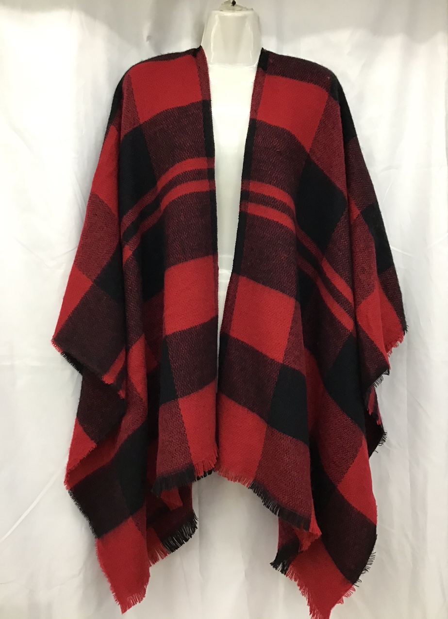 Manufacturers Direct Sales Autumn And Winter Europe And The United States Fashion Trend New Checkered Open Scarf