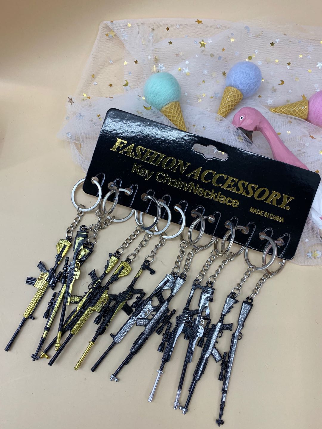 Key chain metal key chain gun key chain manufacturers direct key chain