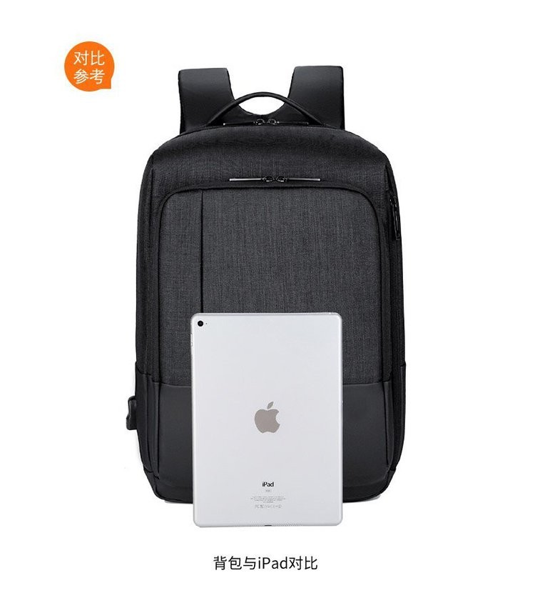 精致百搭，爆款时尚双肩包男士双肩包大容量双肩包出差旅行背包中学生书包电脑包 鼎赫箱包 DH-8021详情图14