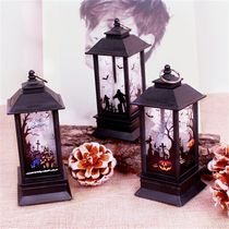 Halloween European LED 3D dynamic creative festival ornaments ancient skeleton ghost hand witch castle
