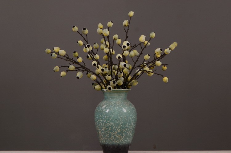 Lanjin Factory wholesales artificial eucalyptus fruit, artificial zombie fruit, artificial pipe fruit, artificial berry plants, creative artificial flowers for living room and dining table arrangements, and floral art ornaments pic 10